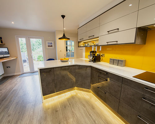 Kitchen design and fitting for a client in Osbaston, Monmouth